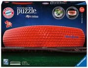 Ravensburger 3D Puzzle Allianz Arena bei Nacht 12530 - Bayern München Fanartikel - leuchtet im Dunke