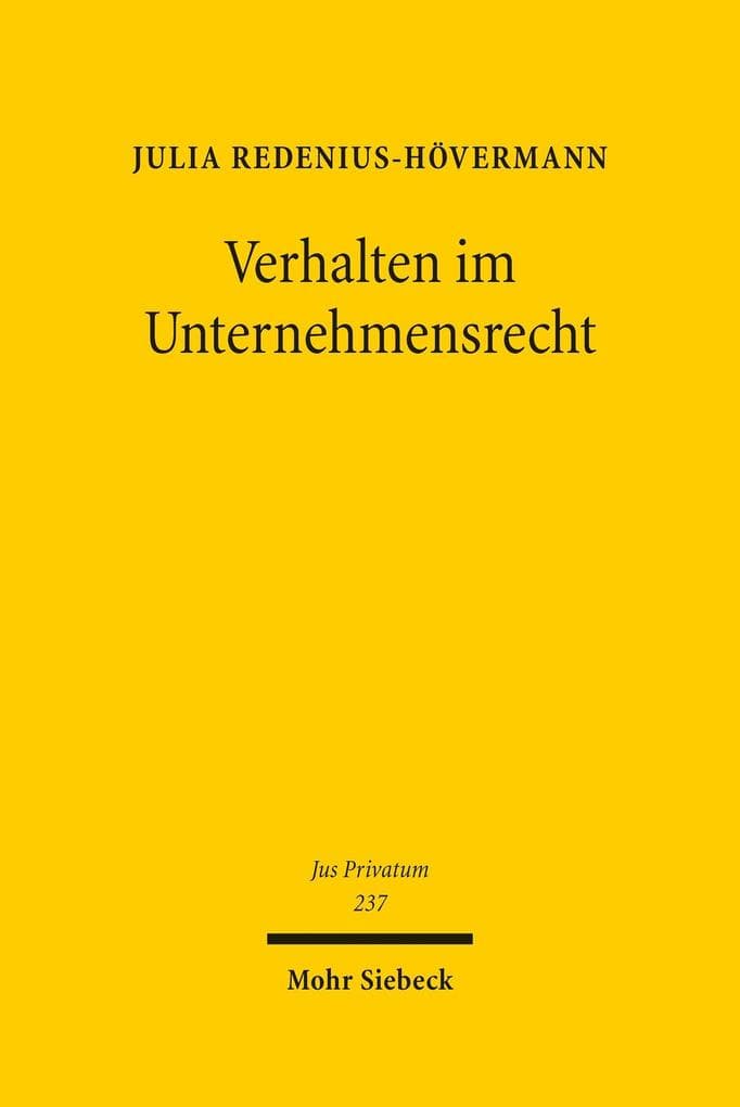 Verhalten im Unternehmensrecht