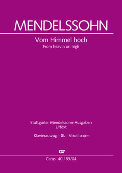 Vom Himmel hoch (Klavierauszug XL)