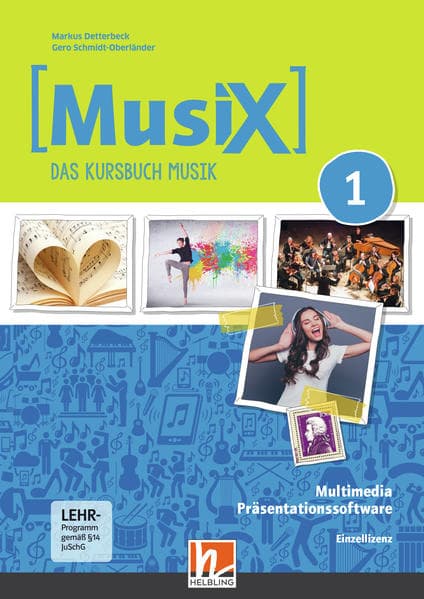 MusiX 1 (Ausgabe ab 2019) Präsentationssoftware Einzellizenz, m. 1 Beilage,DVD-ROM