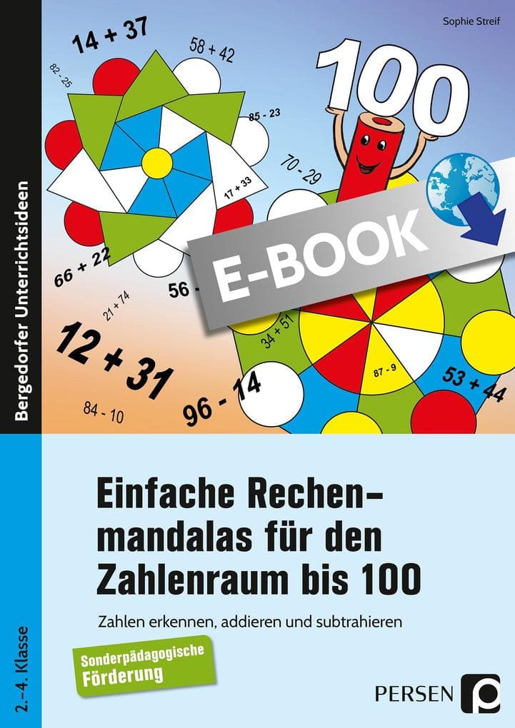 Einfache Rechenmandalas für den Zahlenraum bis 100