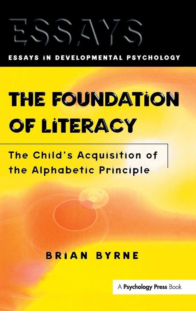 The Foundation of Literacy