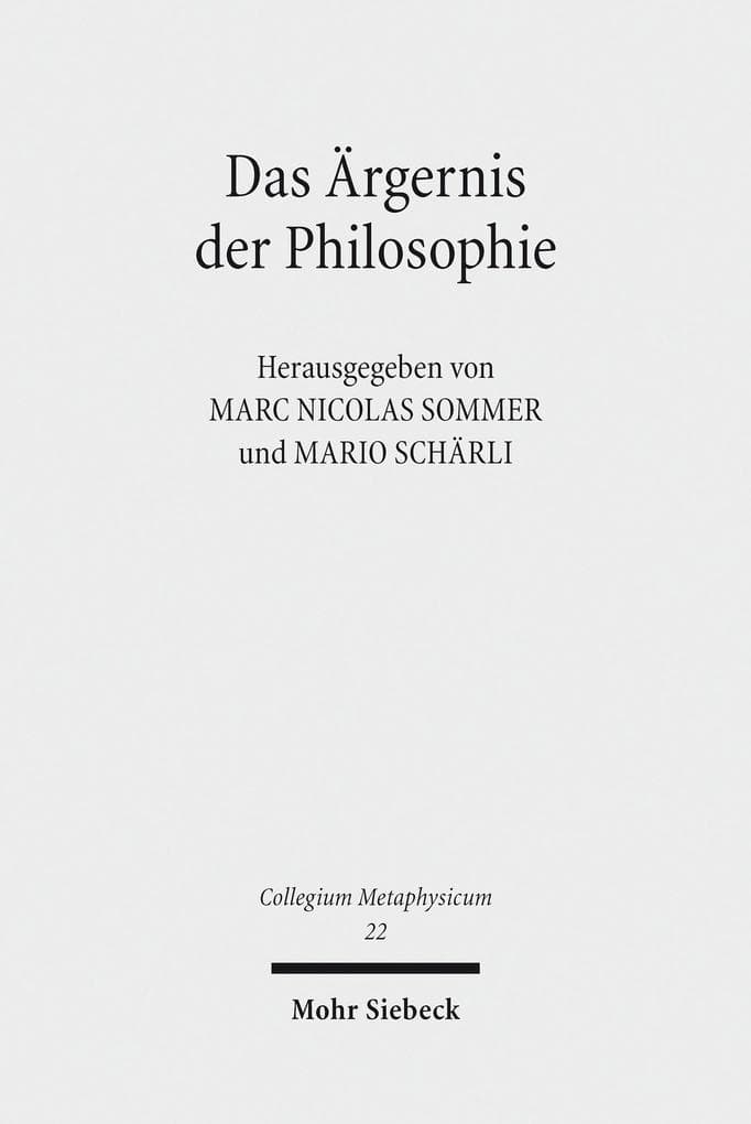 Das Ärgernis der Philosophie