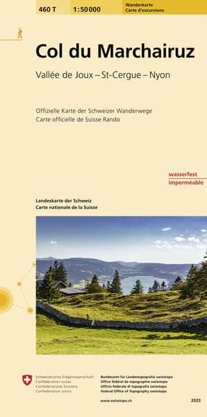 Landeskarte der Schweiz 460 T Col du Marchairuz