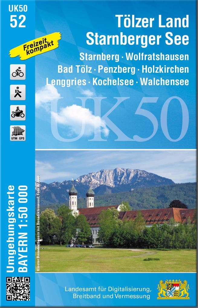 Tölzer Land - Starnberger See 1 : 50 000 (UK50-52)