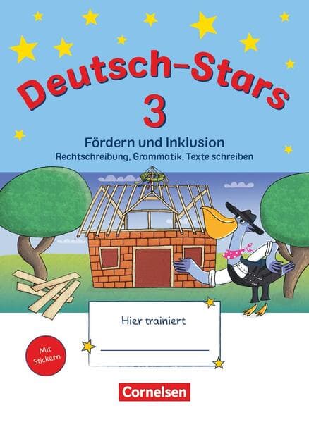 Deutsch-Stars 3. Schuljahr. Fördern und Inklusion - Übungsheft. Mit Lösungen