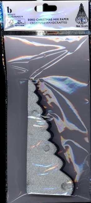 Broste copenhagen Holz Mit Silber Glitzer Papier