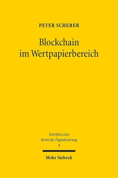 Blockchain im Wertpapierbereich