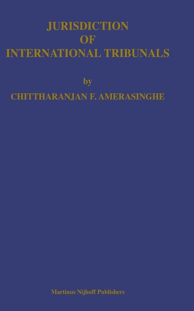 Jurisdiction of International Tribunals