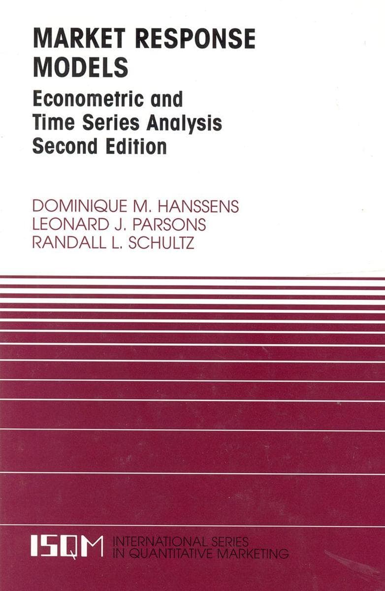 Market Response Models