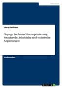 Onpage-Suchmaschinenoptimierung. Strukturelle, inhaltliche und technische Anpassungen