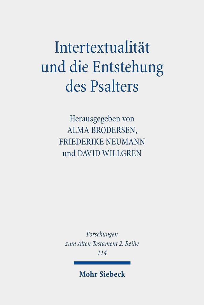Intertextualität und die Entstehung des Psalters