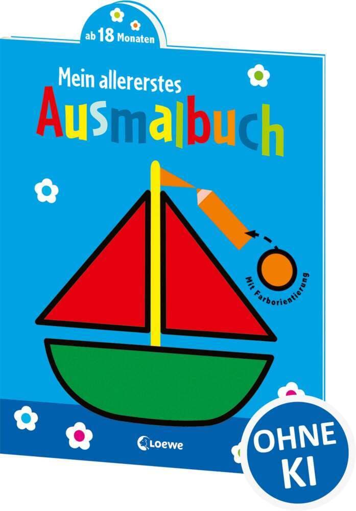 Mein allererstes Ausmalbuch (Boot): Mit Farborientierung