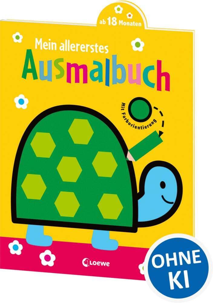 Mein allererstes Ausmalbuch (Schildkröte): Mit Farborientierung