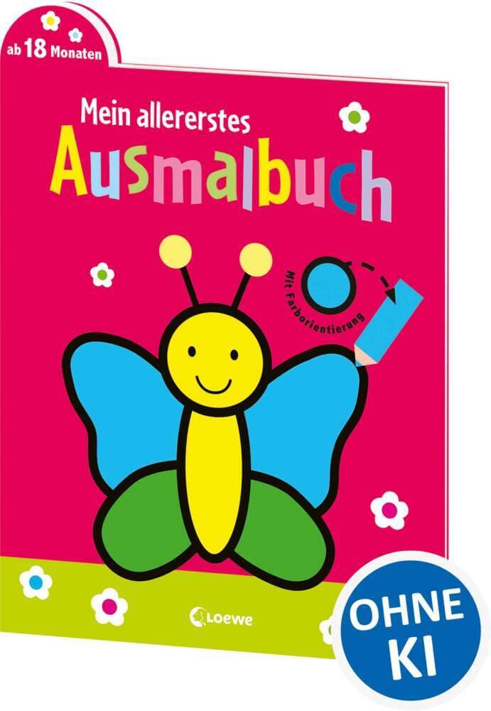 Mein allererstes Ausmalbuch (Schmetterling): Mit Farborientierung