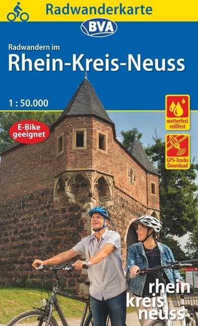 Radwanderkarte BVA Radwandern im Rhein-Kreis Neuss 1:50.000, reiß- und wetterfest, GPS-Tracks Downlo