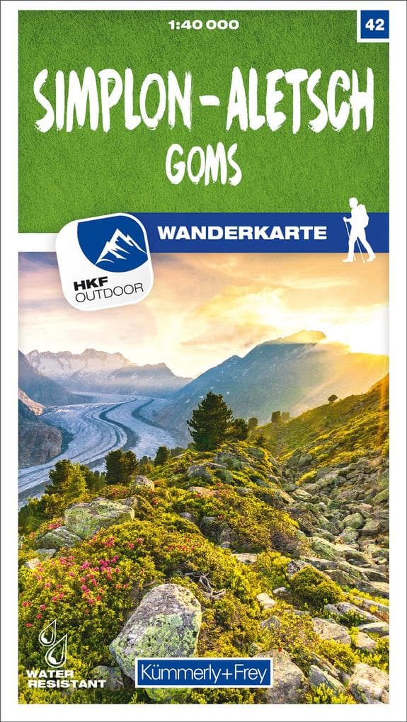 Simplon - Aletsch Goms 42 Wanderkarte 1:40 000 matt laminiert