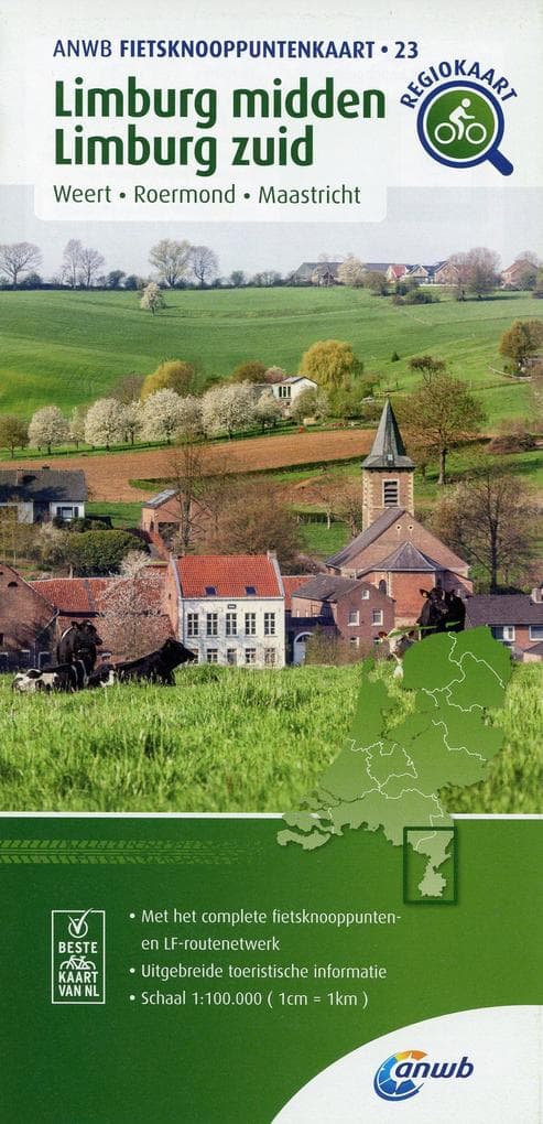 Limburg-midden Limburg zuid (Maastricht / Weert / Roermond) 1:100 000