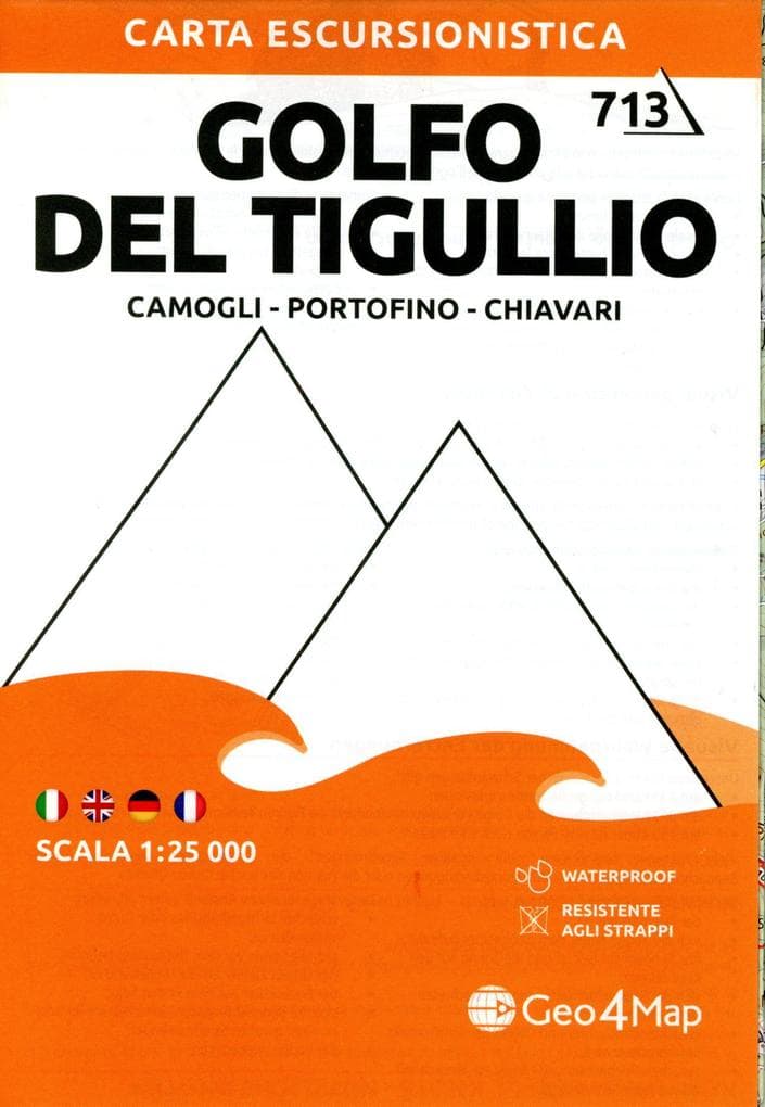 Golfo del Tigullio - Camogli - Portofino - Chiavari. Carta escursionistica 1:25.000