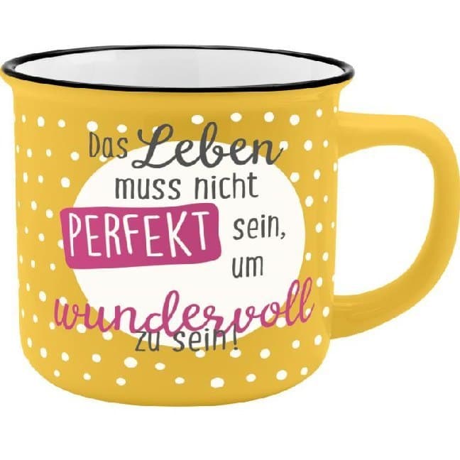 Gruss und Co 45777 Kaffeetasse Leben, New Bone China Porzellan, 35 cl