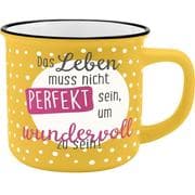 Gruss und Co 45777 Kaffeetasse Leben, New Bone China Porzellan, 35 cl