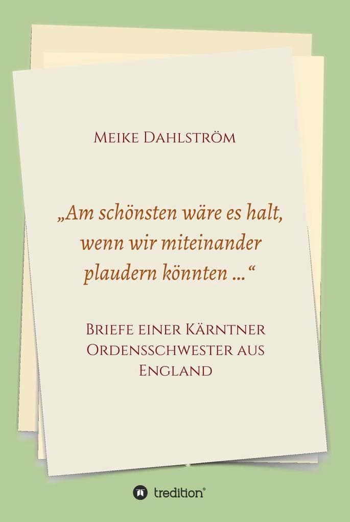 "Am schönsten wäre es halt, wenn wir miteinander plaudern könnten ..."