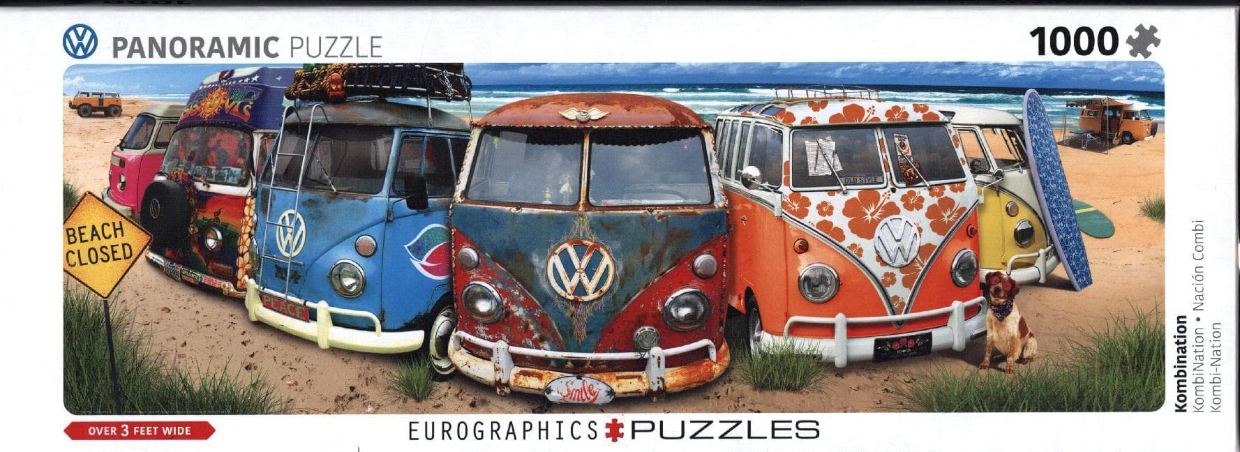 Eurographics 6010-5442 - VW Bus - BulliNation, Panorama Puzzle - 1000 Teile