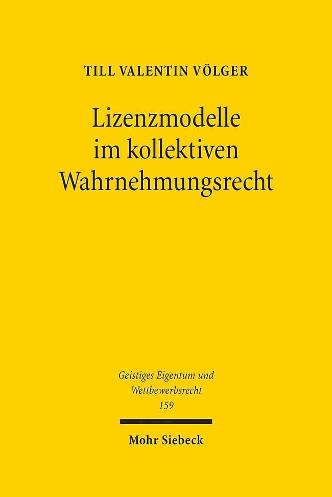 Lizenzmodelle im kollektiven Wahrnehmungsrecht