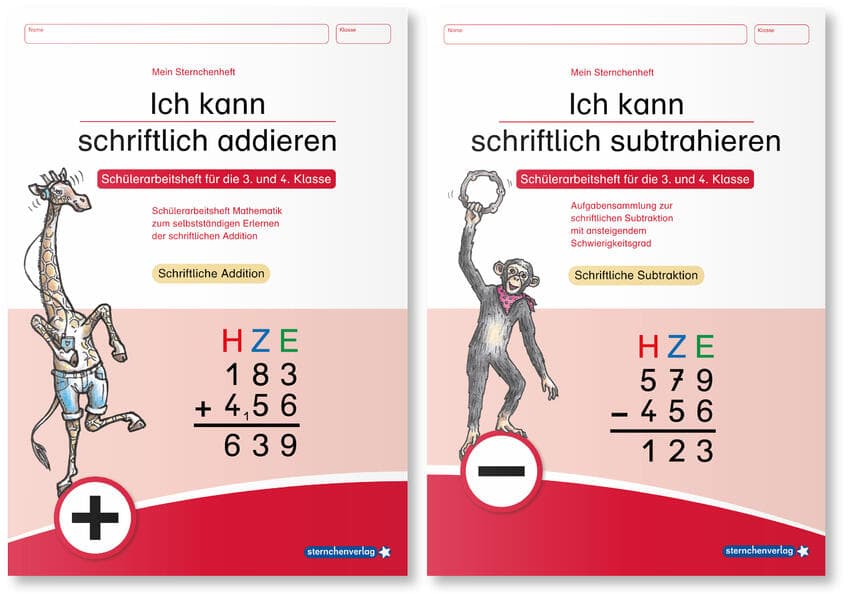 Ich kann schriftlich addieren und subtrahieren - 2 Arbeitshefte im Set