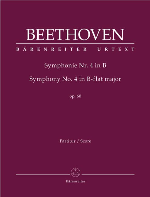 Symphonie Nr. 4 B-Dur op. 60, Partitur