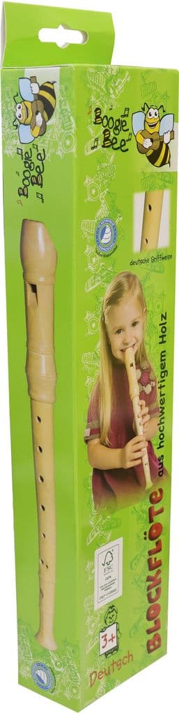 Boogie Bee Blockflöte Holz Deutsch, 32 cm