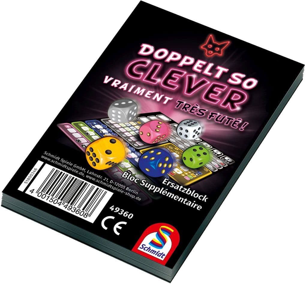 Schmidt Spiele - Doppelt so clever Einzelblock, 12 Stück