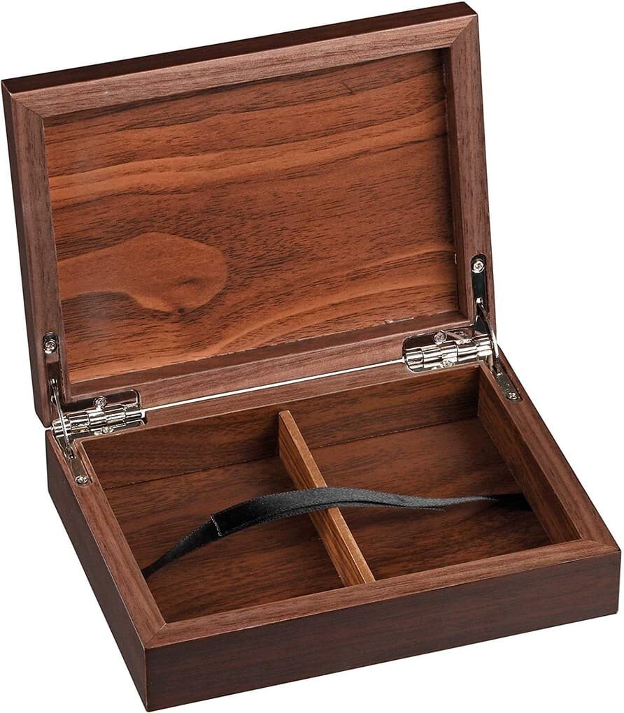 Philos 6655 - Box für Spielkarten ohne Inhalt, Holz