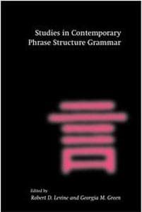Studies in Contemporary Phrase Structure Grammar