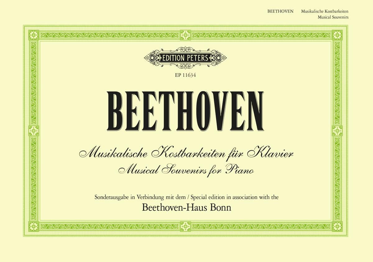 Musikalische Kostbarkeiten für Klavier · Musical Souvenirs for Piano -Sonderausgabe in Verbindung mit dem / Special edition in association with the Beethoven-Haus Bonn- (mit farbigen Abbildungen und Einführungstexten)