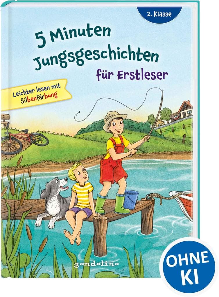 5 Minuten Jungsgeschichten für Erstleser: Erstlesebuch mit kurzen Geschichten und großer Fibelschrift ab 7 Jahren