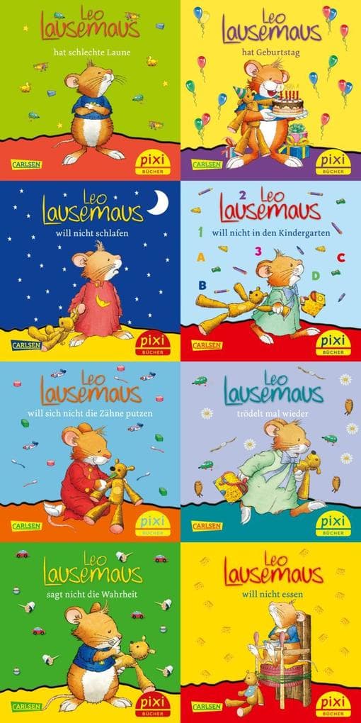 Pixi-Bundle 8er Serie 271: Neues von Leo Lausemaus (8x1 Exemplar)