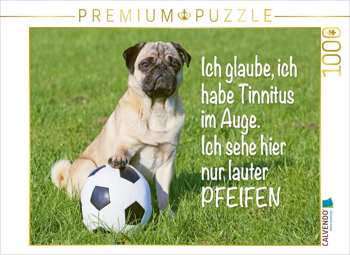 CALVENDO Puzzle Ich glaube, ich habe Tinnitus im Auge. Ich sehe hier nur lauter Pfeifen. | 1000 Teile Lege-Größe 64x48cm Foto-Puzzle für glückliche Stunden