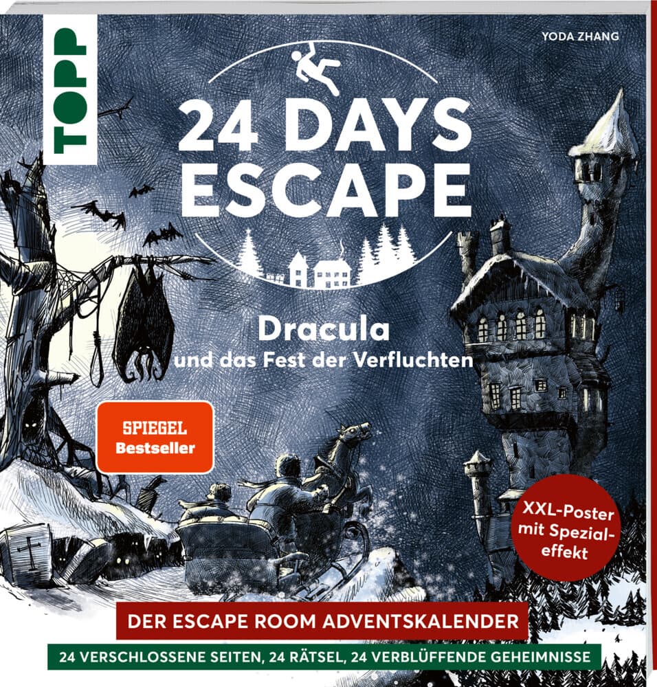 24 DAYS ESCAPE - Der Escape Room Adventskalender: Dracula und das Fest der Verfluchten. SPIEGEL Bestseller