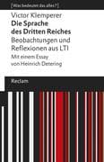 Die Sprache des Dritten Reiches. Beobachtungen und Reflexionen aus LTI