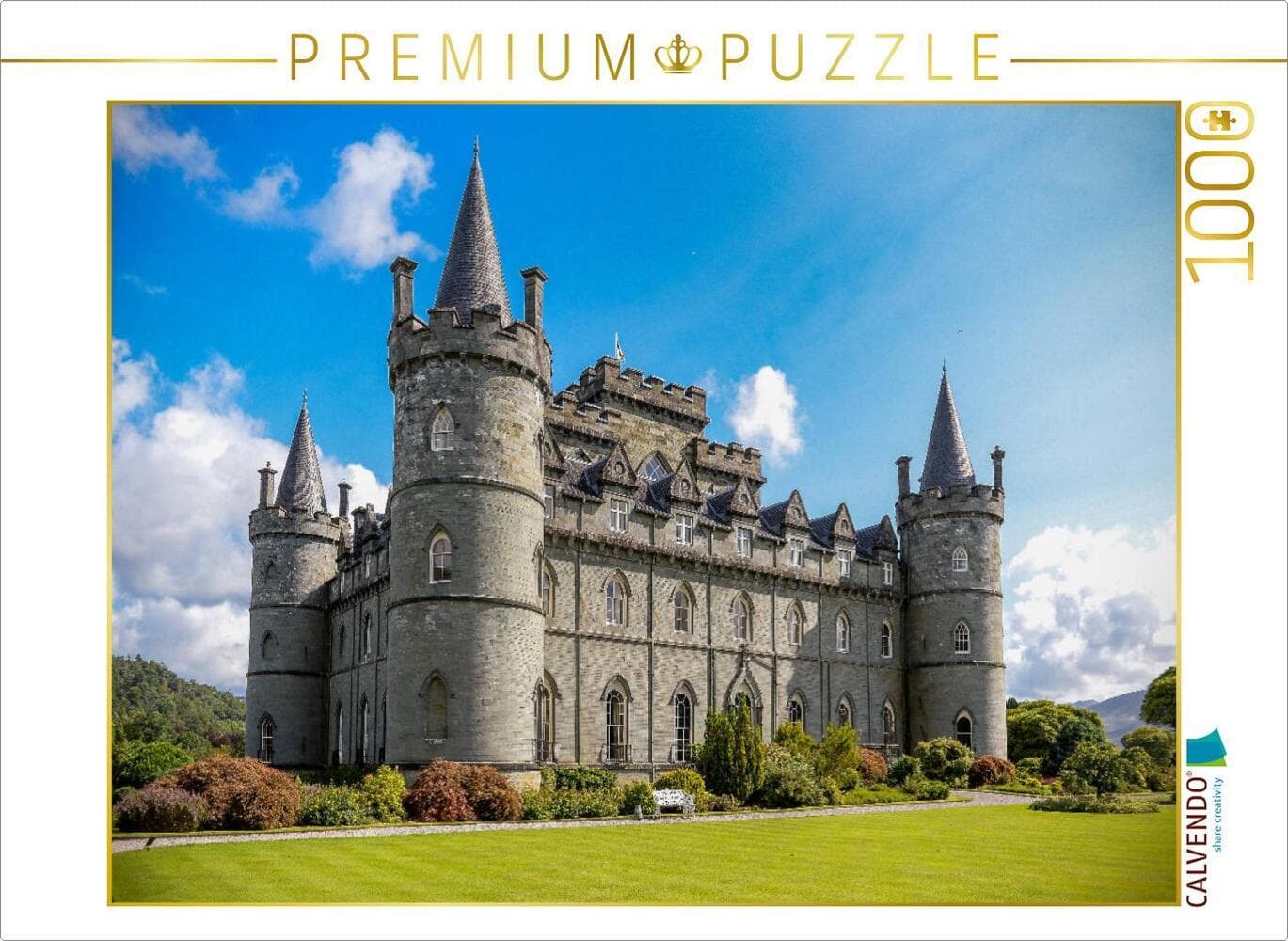 CALVENDO Puzzle Inveraray Castle am Loch Fyne | 1000 Teile Lege-Größe 64x48cm Foto-Puzzle für glückliche Stunden