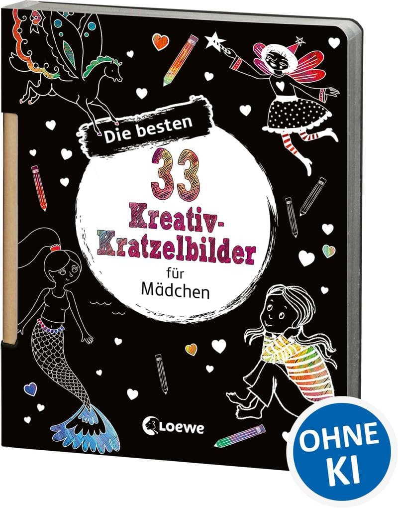 Die besten 33 Kreativ-Kratzelbilder für Mädchen: Kritz-Kratz-Beschäftigung für Kinder ab 5 Jahre