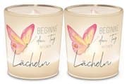 Licht + Teelicht D6H6  Beginne den Tag mit einem Lächeln