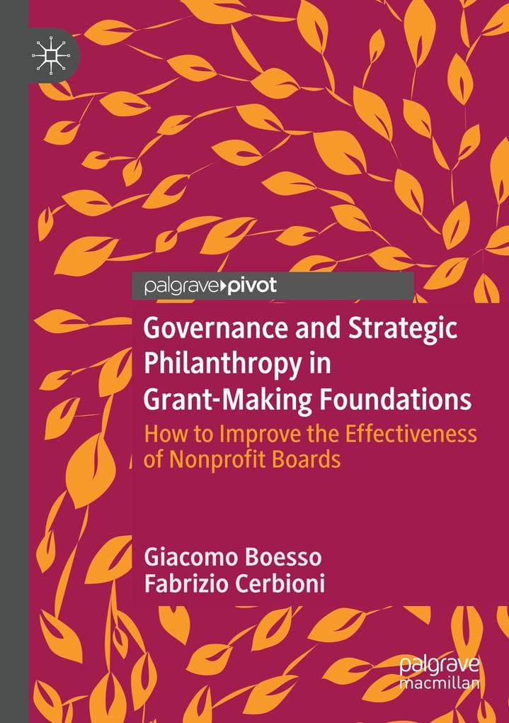 Governance and Strategic Philanthropy in Grant-Making Foundations