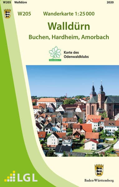 W205 Wanderkarte 1:25 000 Walldürn