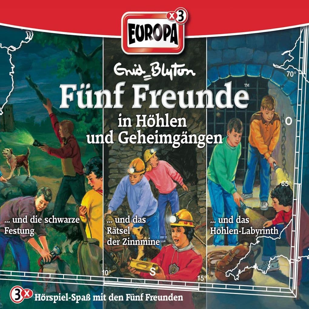 3er-Box: Fünf Freunde in Höhlen und Geheimgängen