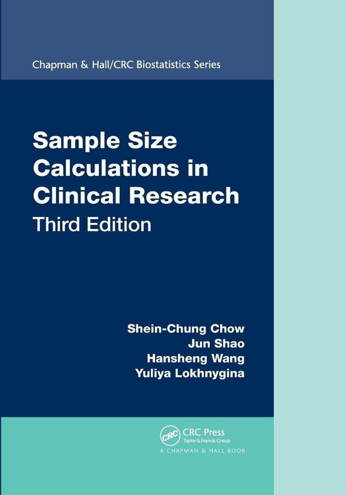 Sample Size Calculations in Clinical Research