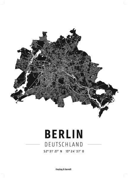 Berlin, Designposter, Hochglanz-Fotopapier