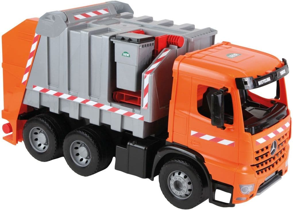 Lena - GIGA Trucks Müllwagen Modell Arocs mit Aufklebern, Versandkarton