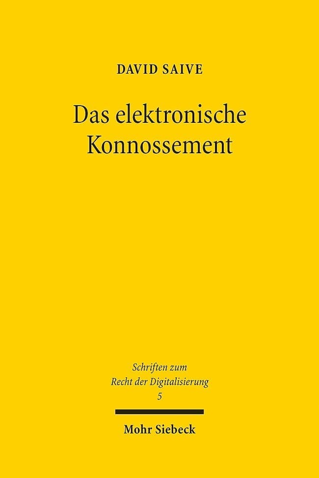 Das elektronische Konnossement